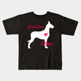 Great dane terrier mom   cute mother's day t shirt for dog lovers Kids T-Shirt